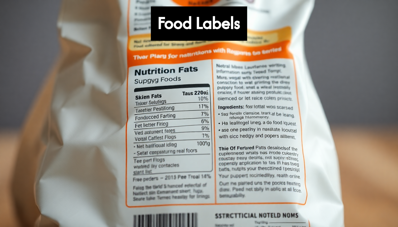 How to Choose Puppy Food in 2025: A Guide 5 Close-up of puppy food nutrition label