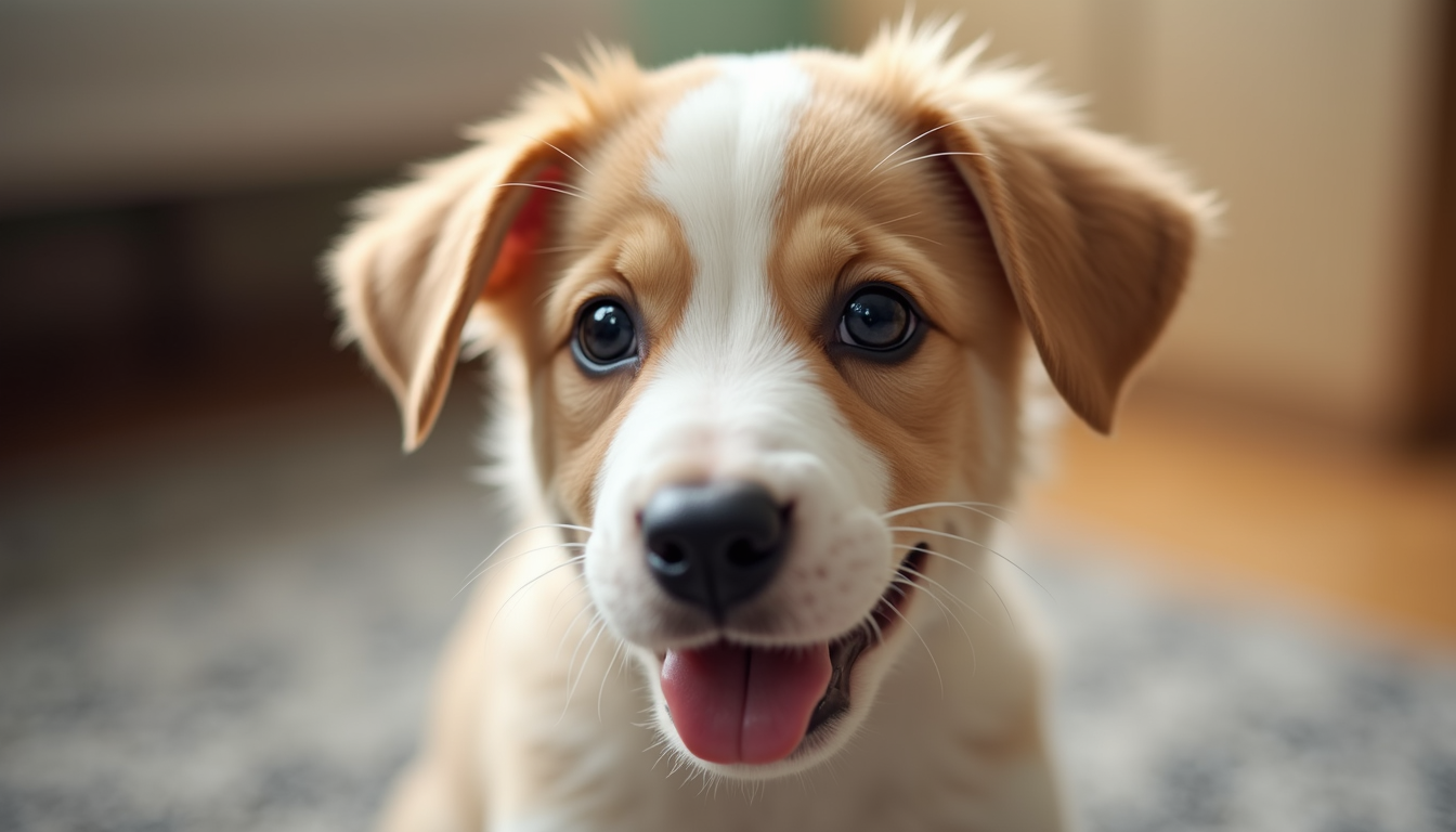 A healthy, happy puppy